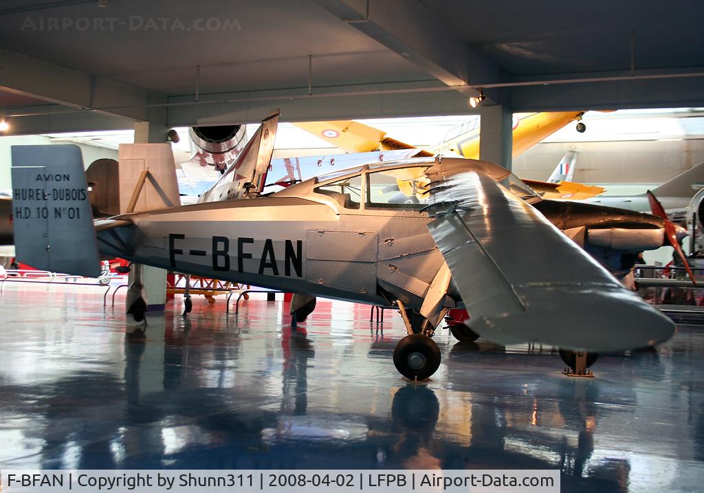 F-BFAN, Hurel-Dubois HD.10 C/N 01, Preserved inside Le Bourget Museum