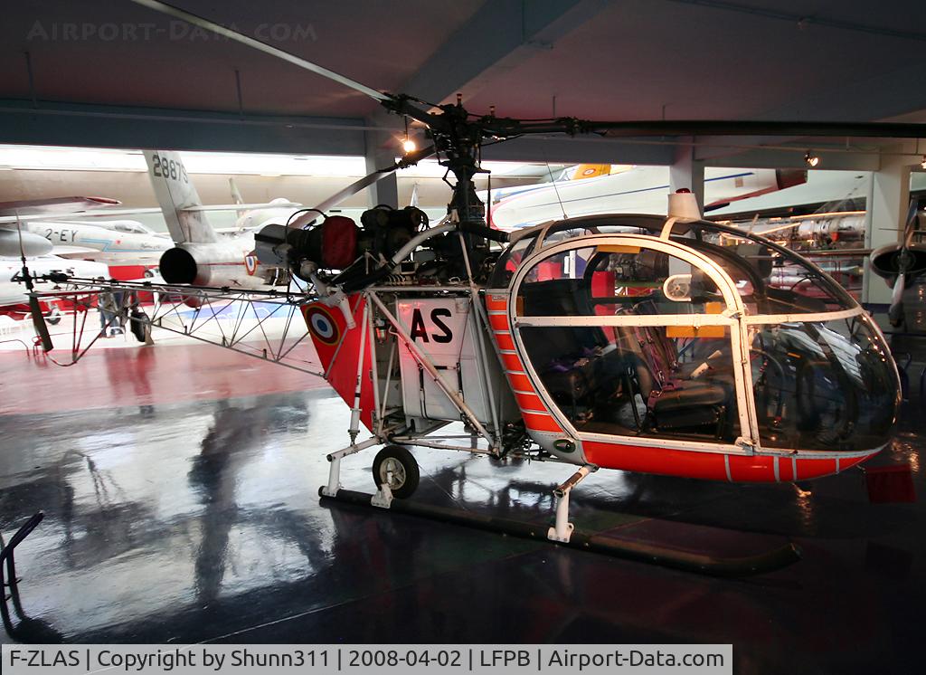 F-ZLAS, Sud SE-3130 Alouette II C/N 01, Preserved inside Le Bourget Museum