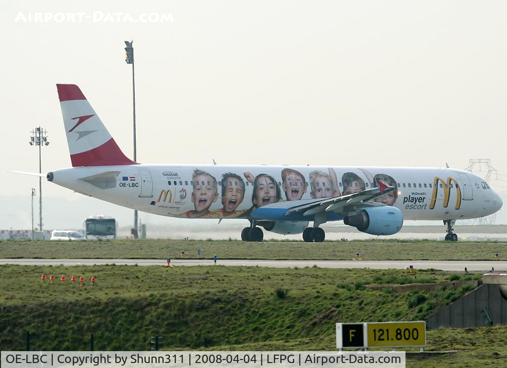 OE-LBC, 1996 Airbus A321-111 C/N 581, With special McDonnald's c/s