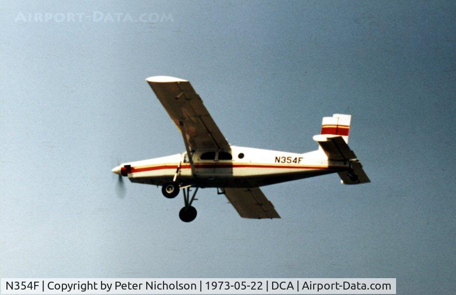 N354F, 1967 Fairchild PC-6/B2-H2 Turbo Porter C/N 2010, This licence-built PC.6 Turbo-Porter was flying at Washington National, as it was then known, in 1973.