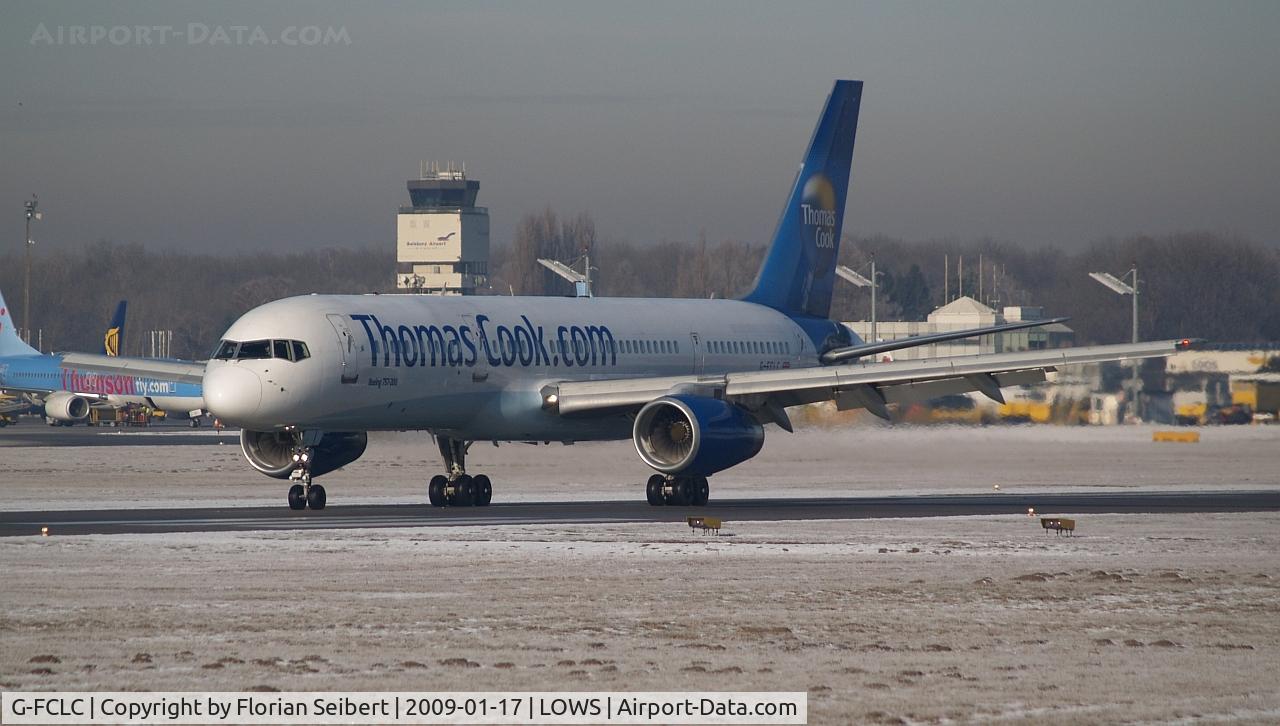 G-FCLC, 1997 Boeing 757-28A C/N 28166, just landed