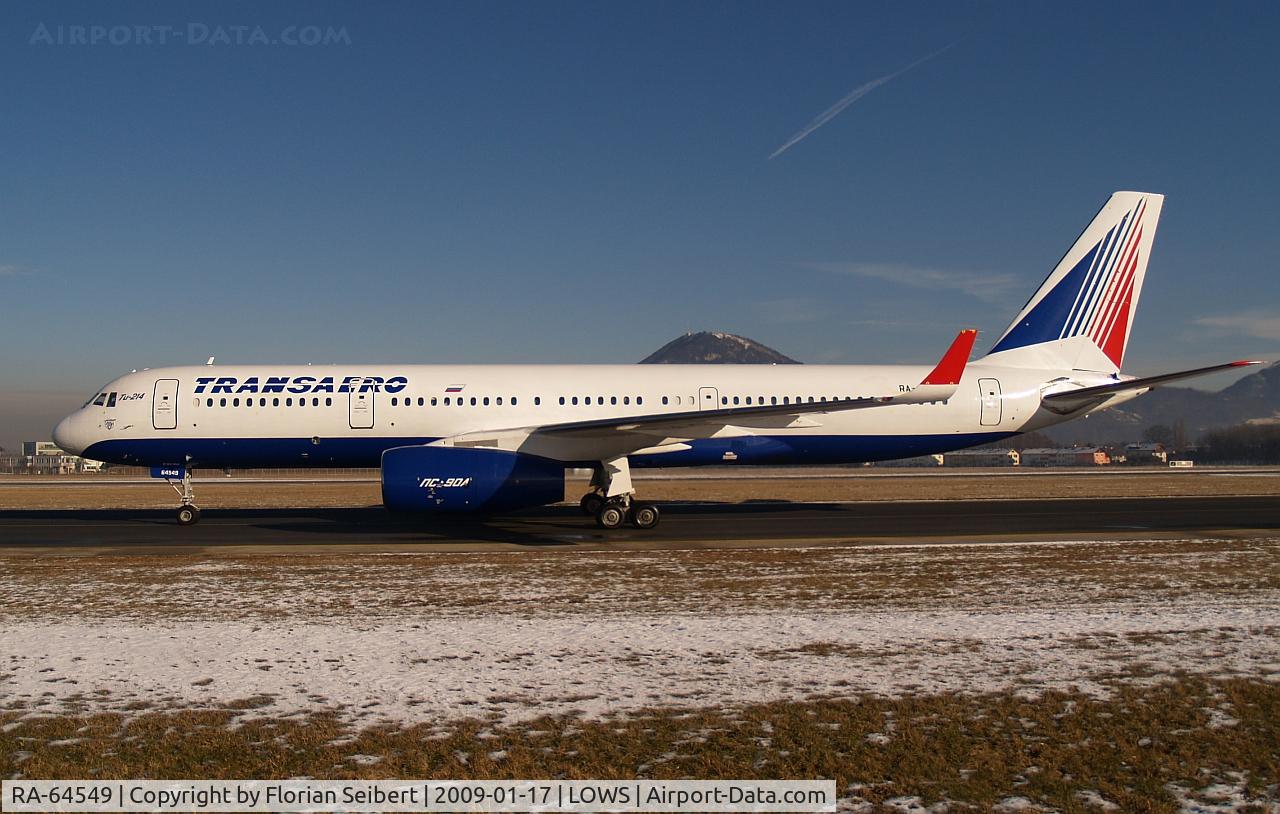 RA-64549, 2008 Tupolev Tu-214 C/N 42305013, taxi to the gate