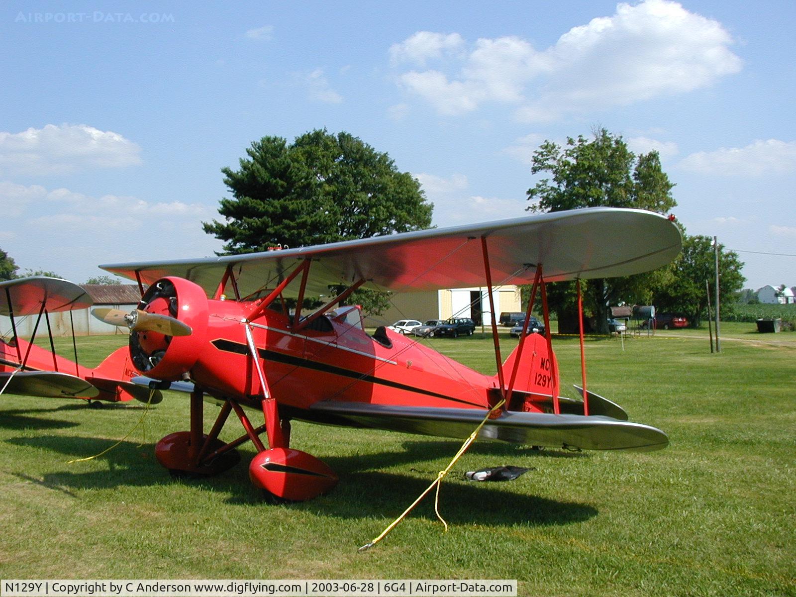 N129Y, 1930 Waco RNF C/N 3308, Waco Reunion at 6G4 - 2003