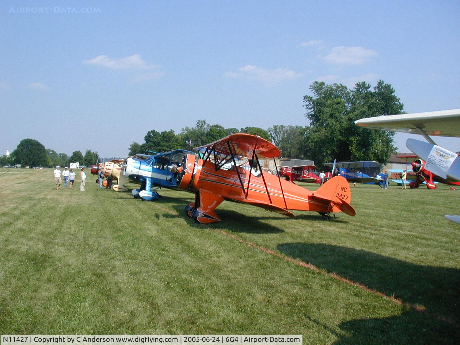 N11427, 1931 Waco QCF C/N 3488, Waco Reunion at Wynkoop Airport - 2005
