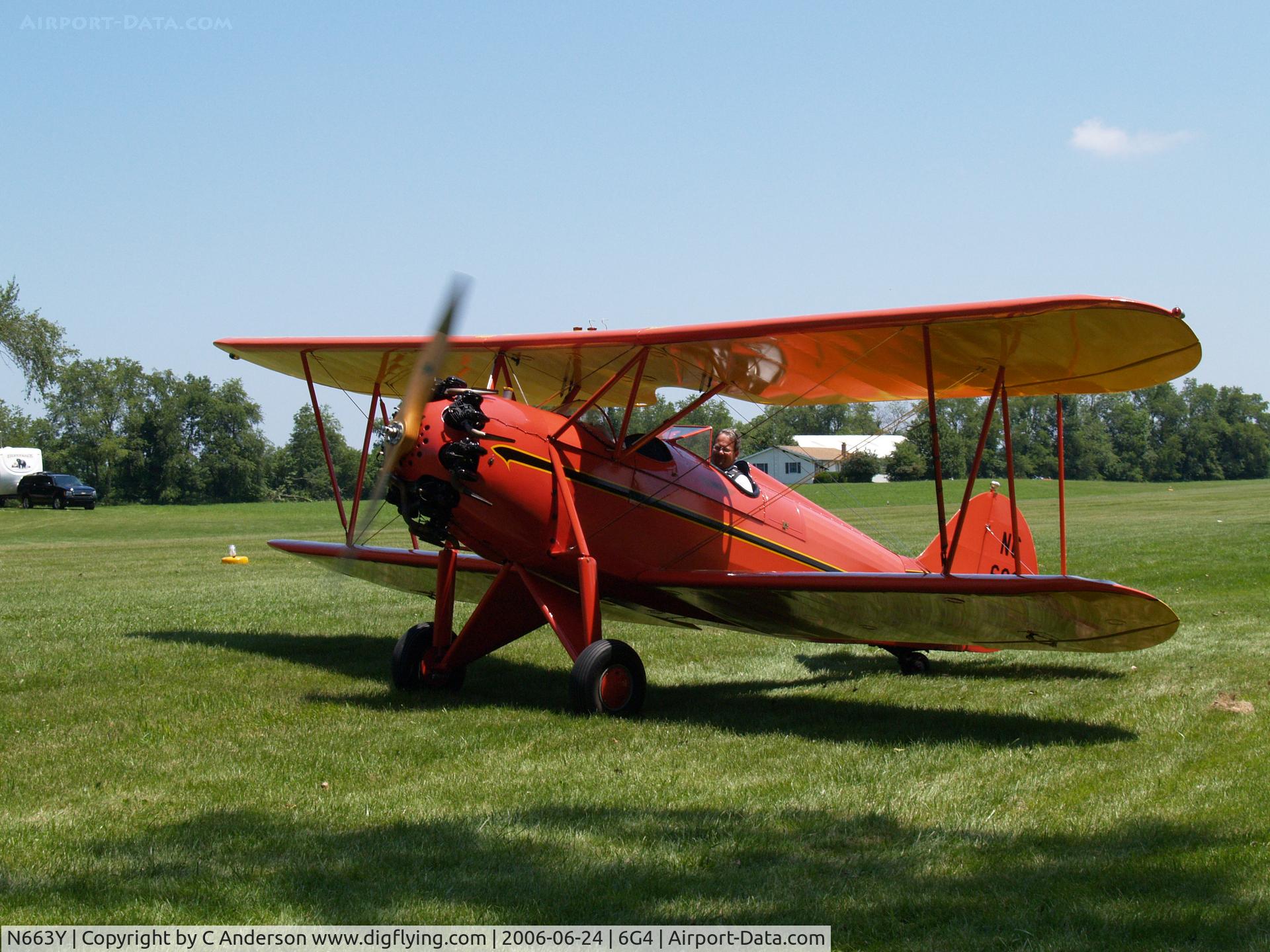 N663Y, 1930 Waco RNF C/N 3356, Waco Reunion at Wynkoop Airport - 2006