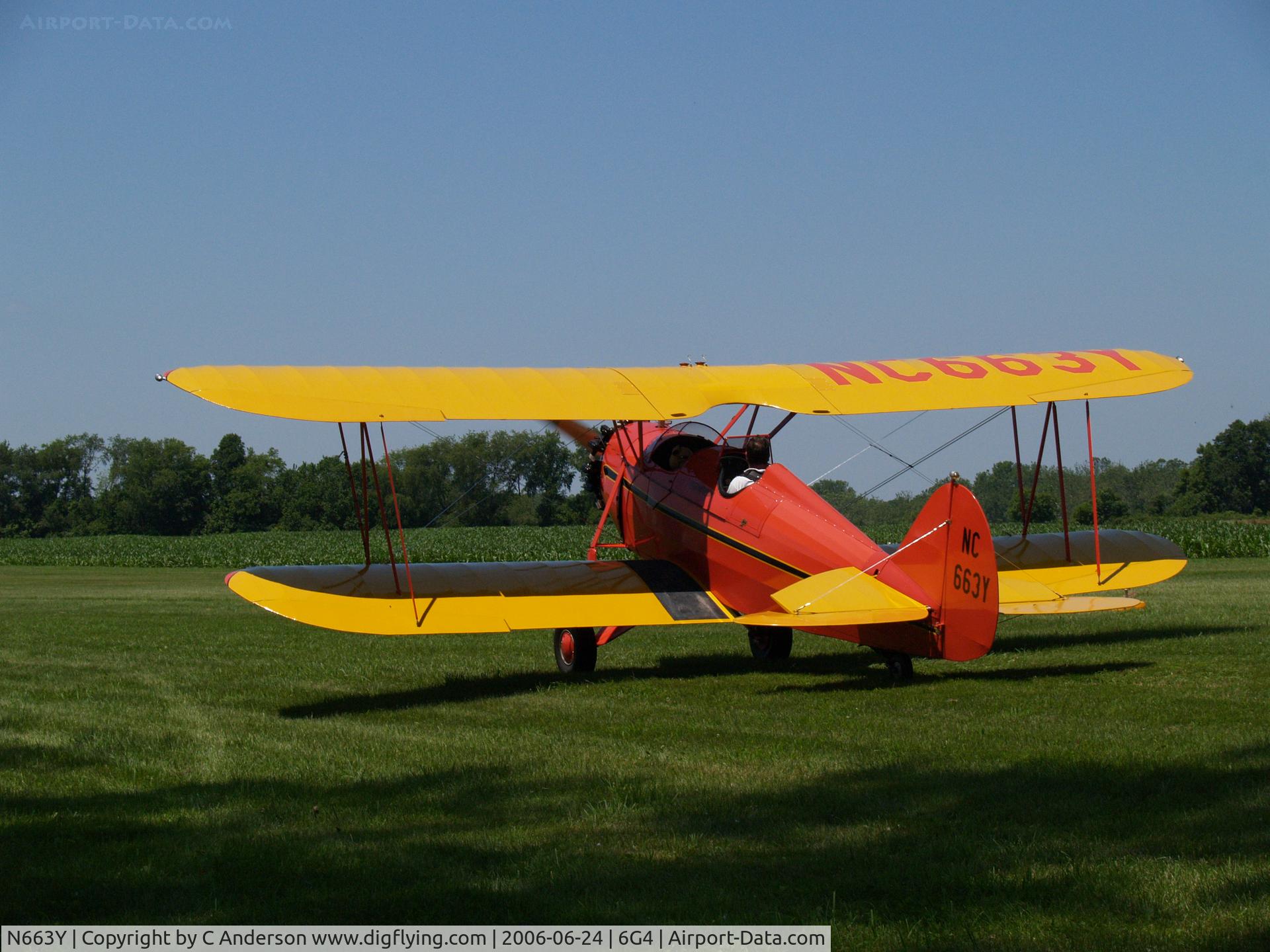 N663Y, 1930 Waco RNF C/N 3356, Waco Reunion at Wynkoop Airport - 2006