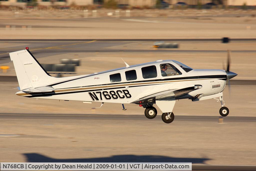 N768CB, Raytheon Aircraft Company A36 Bonanza C/N E-3593, Timebuilders LLC Beechcraft A36 Bonanza N768CB departing RWY 12R enroute to Hesperia (L26).