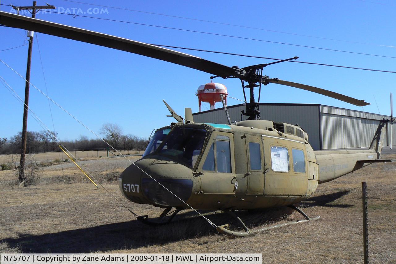 N75707, Bell UH-1H C/N 70-15707, At Mineral Wells Airport (National Vietnam War Museum)