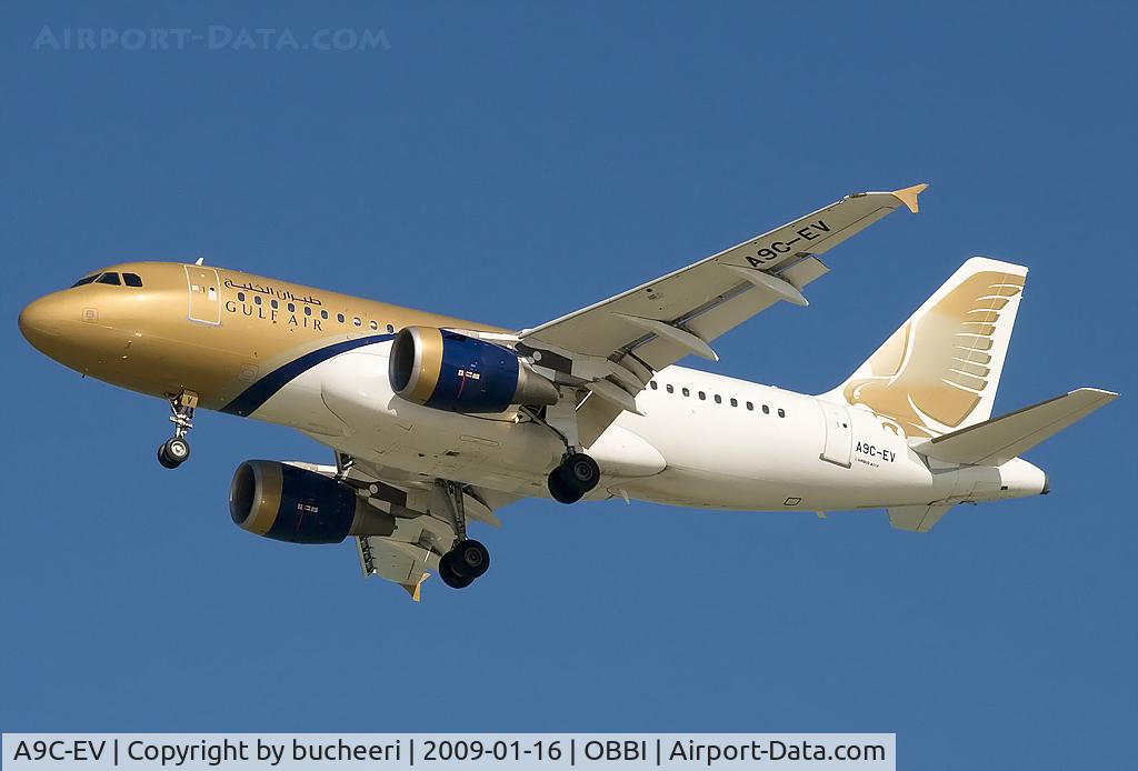 A9C-EV, 2003 Airbus A319-112 C/N 1901, GULF AIR