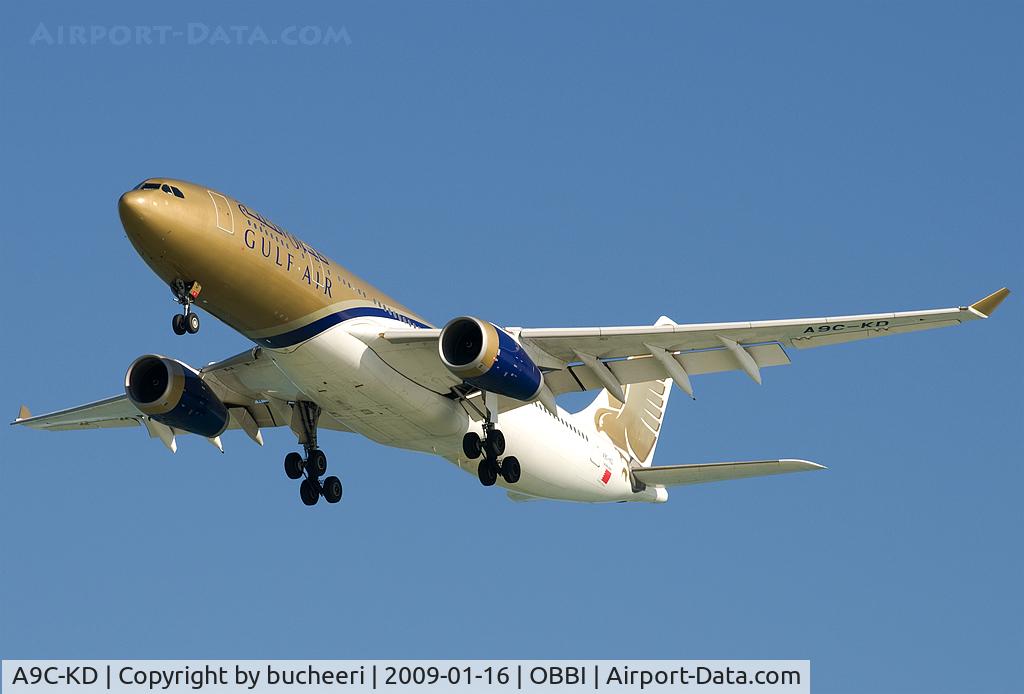 A9C-KD, 1999 Airbus A330-243 C/N 287, GULF AIR A332