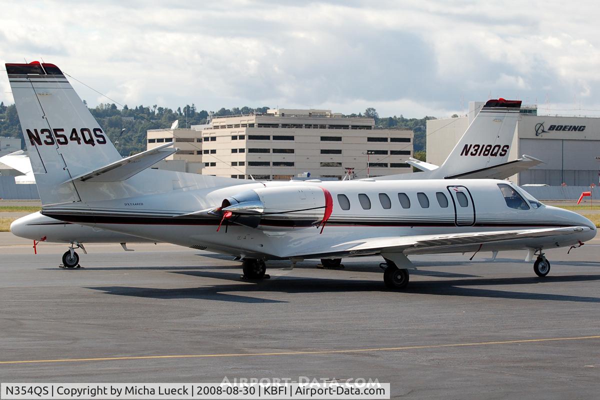 N354QS, 1996 Cessna 560 Citation Ultra C/N 560-0356, At Boeing Field