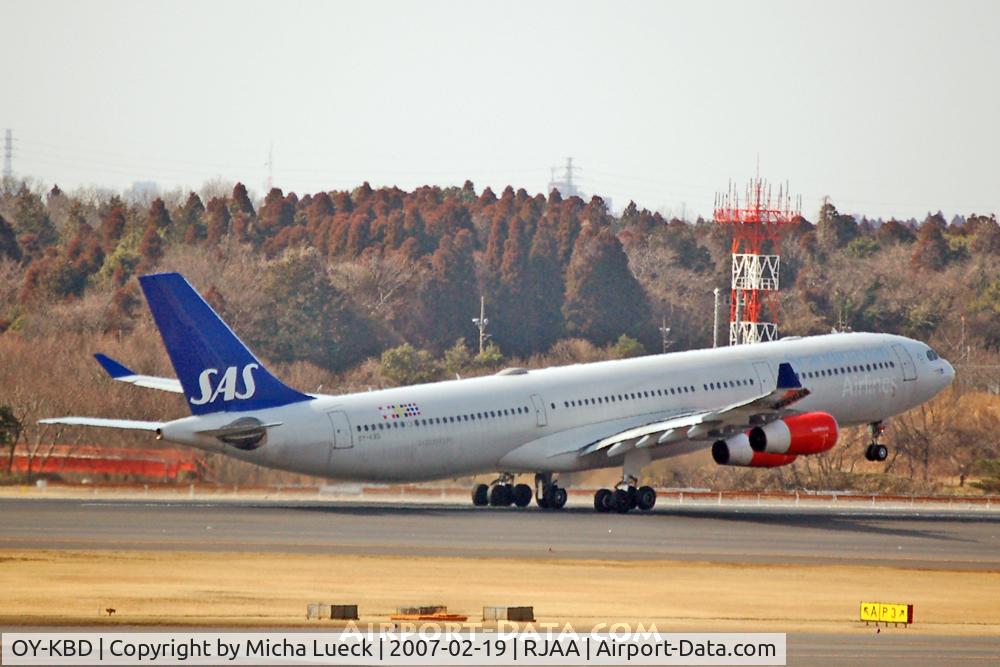 OY-KBD, 2002 Airbus A340-313X C/N 470, Rotation at Narita