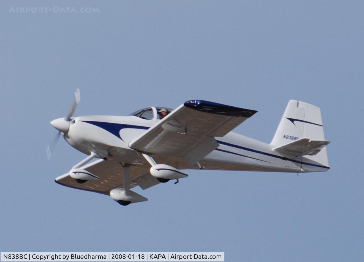N838BC, 2008 Vans RV-7A C/N 71432, On final approach to 17R.