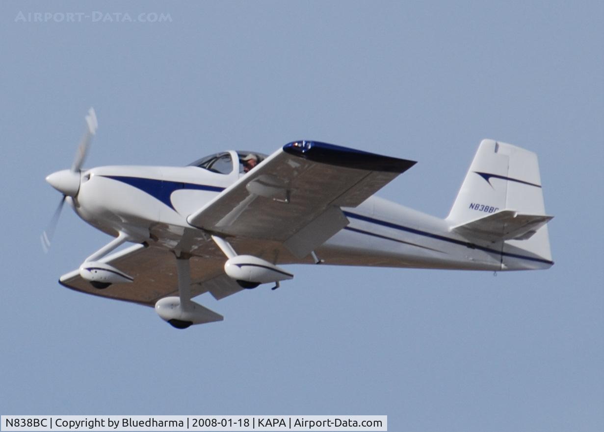 N838BC, 2008 Vans RV-7A C/N 71432, On final approach to 17R.