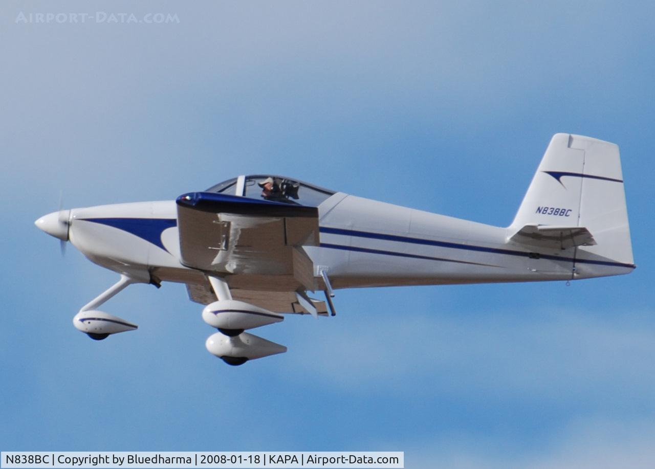 N838BC, 2008 Vans RV-7A C/N 71432, On final approach to 17R.