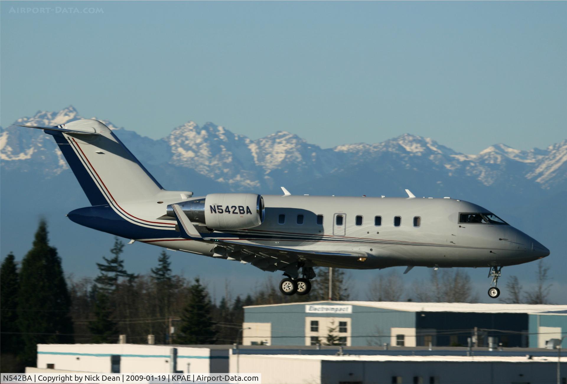 N542BA, 2007 Bombardier Challenger 605 (CL-600-2B16) C/N 5737, KPAE