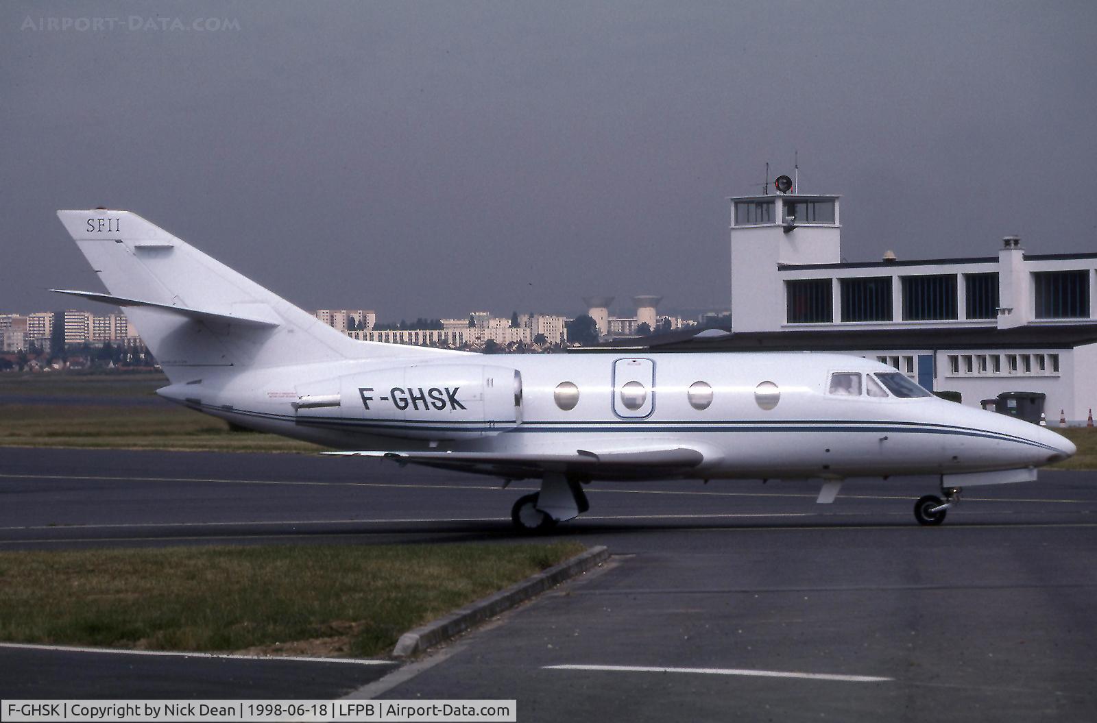 F-GHSK, Dassault Falcon 10 C/N 218, LFPB