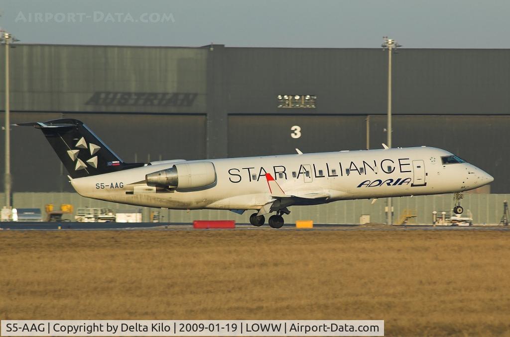 S5-AAG, 2000 Canadair CRJ-200LR (CL-600-2B19) C/N 7384, Adria CRJ 200 LR in color staralliance
