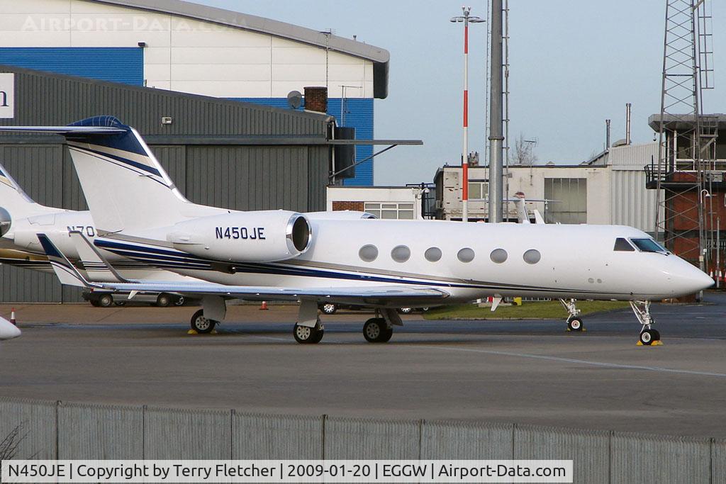N450JE, 1993 Gulfstream Aerospace Gulfstream IV-SP C/N 1233, Gulfstream iV at Luton