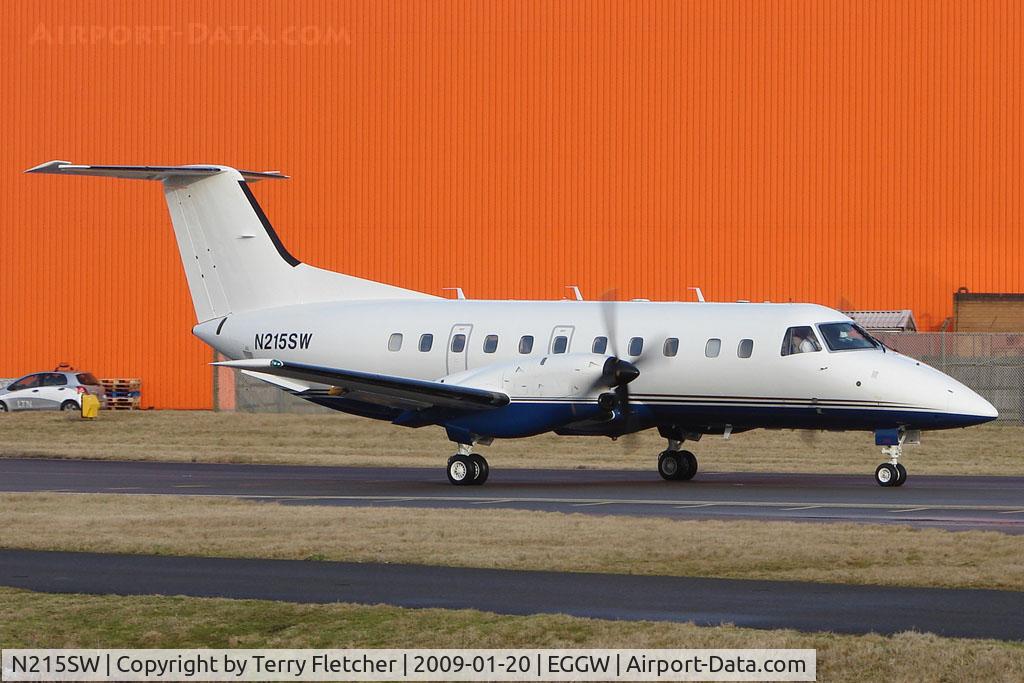 N215SW, 1993 Embraer EMB-120ER Brasilia C/N 120.281, Emb120 N215SW on delivery to Angola  from Cleveland Burke Lakefront , via Goose Bay, Keflavik , Luton, Rome and Israel