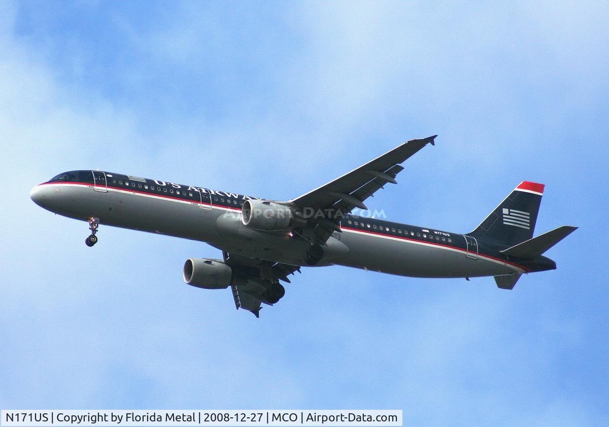 N171US, 2001 Airbus A321-211 C/N 1465, US Airways A321