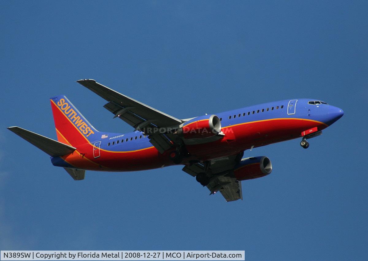 N389SW, 1994 Boeing 737-3H4 C/N 26592, Southwest 737-300