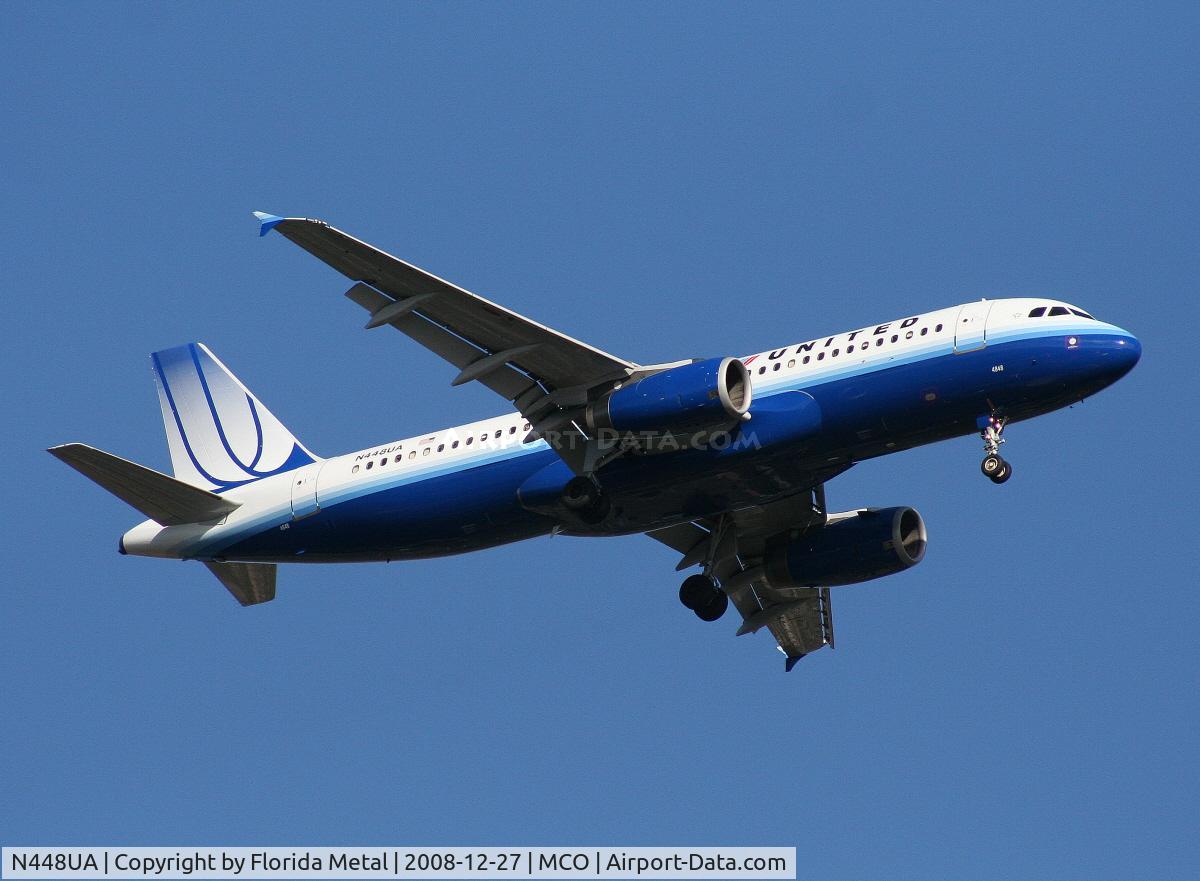 N448UA, 1998 Airbus A320-232 C/N 842, United A320