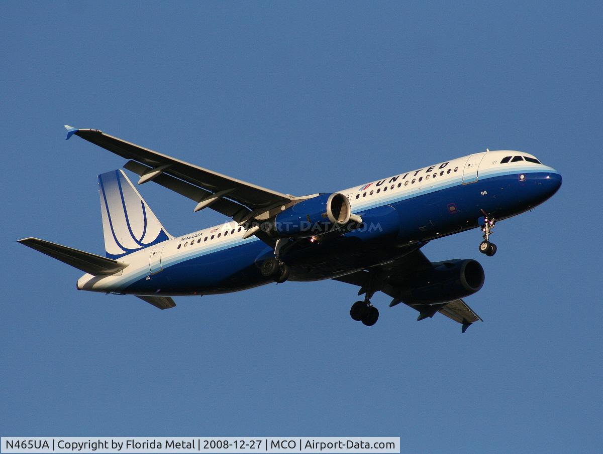 N465UA, 2000 Airbus A320-232 C/N 1341, United A320