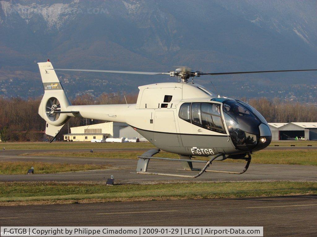 F-GTGB, Eurocopter EC-120B Colibri C/N 1186, Colibri EC120B Stationnary @ LFLG (Versoud France)