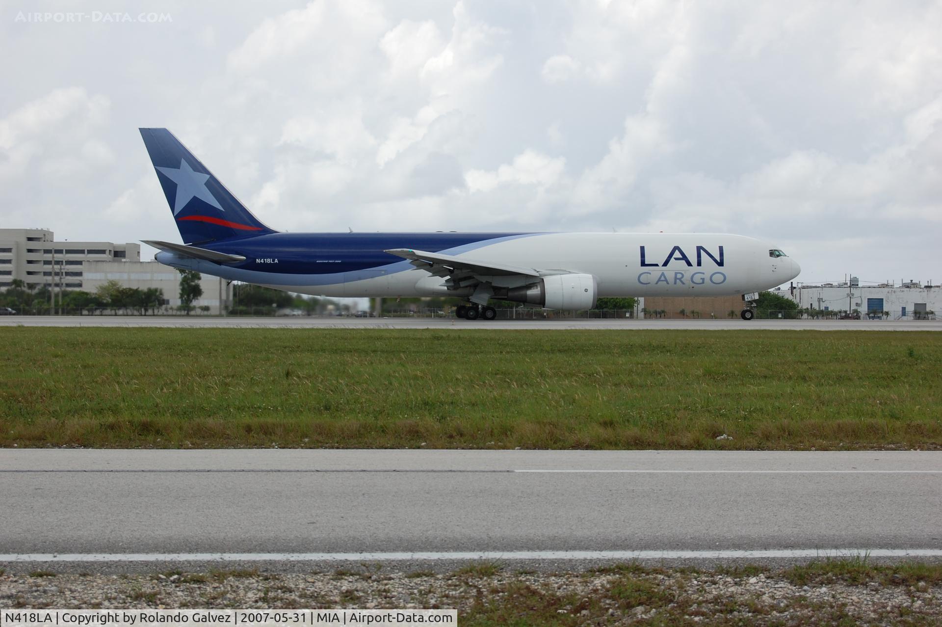 N418LA, 2005 Boeing 767-316F C/N 34246, Lan Cargo