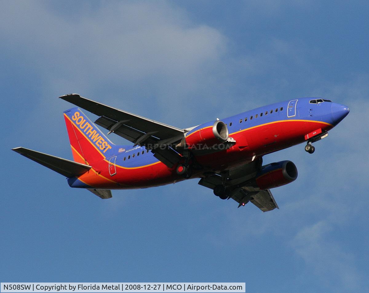 N508SW, 1990 Boeing 737-5H4 C/N 24185, Southwest 737-500