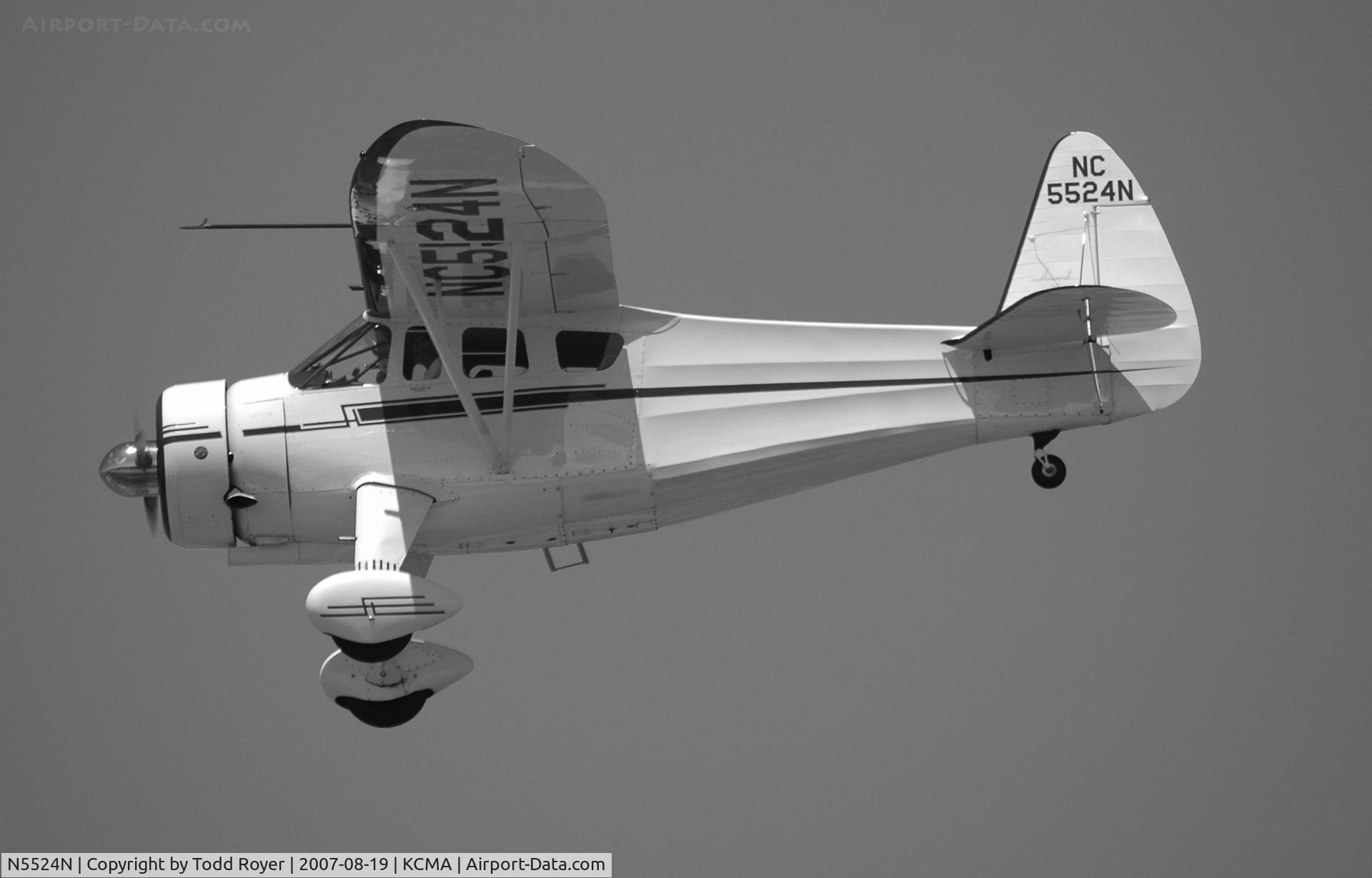 N5524N, 1943 Howard Aircraft DGA-15P C/N 890, Camarillo airshow 2007