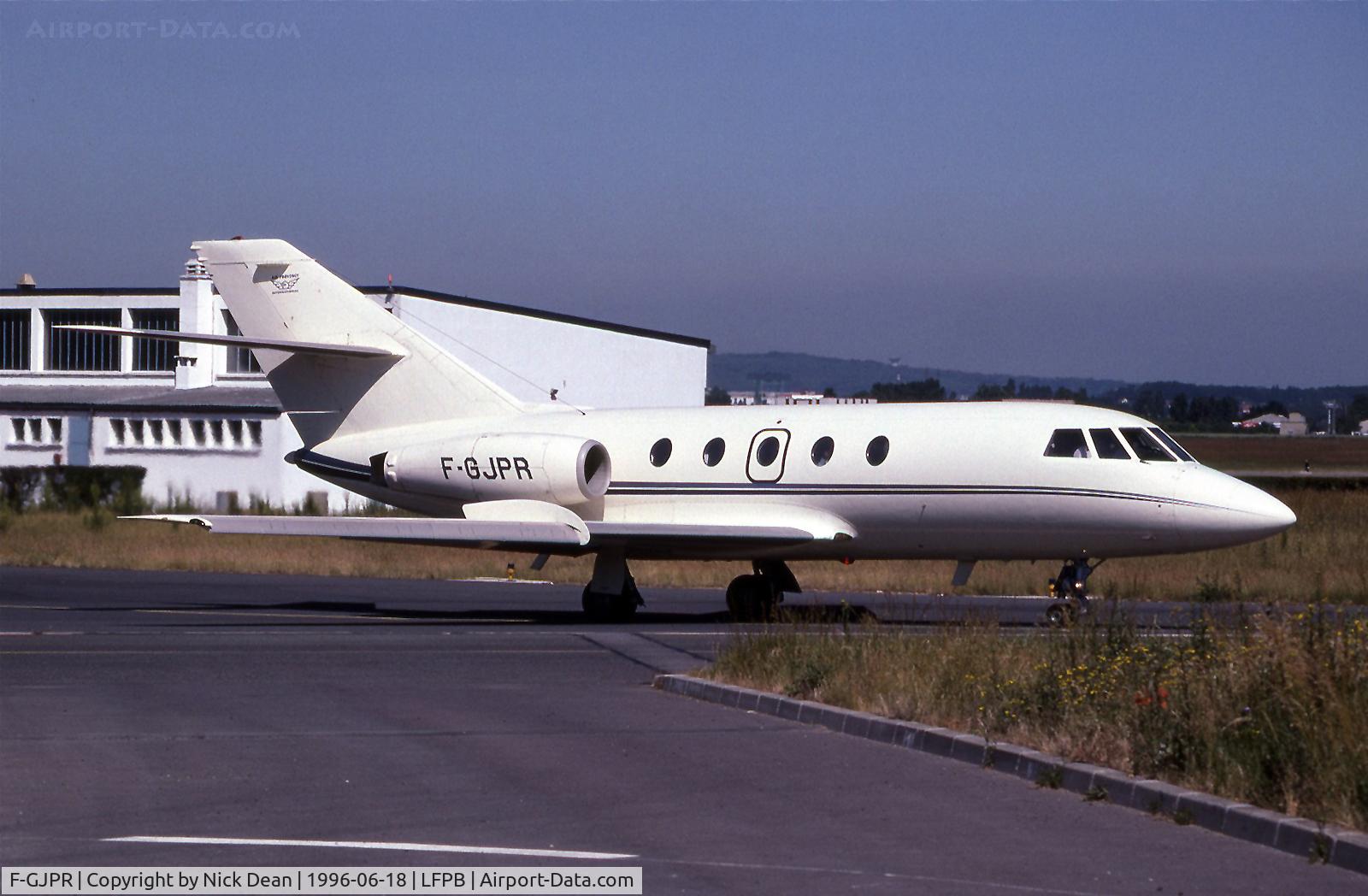 F-GJPR, Dassault Fan Jet Falcon (20) C/N 05, LFPB (First flight 20th Jul 1965 as F-WMKI delivered via Prestwick to Pan Am as N804F on 11th Aug 1965 and subsequently carried N747W prior to becoming F-GJPR in Jan 1989)