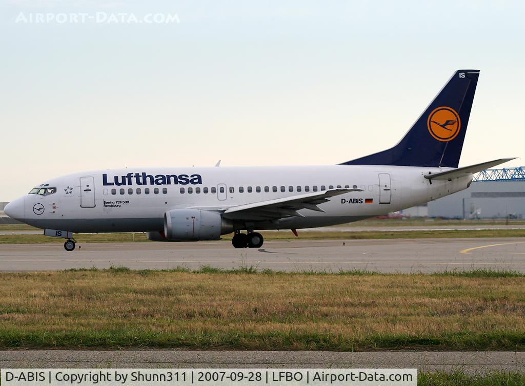 D-ABIS, 1991 Boeing 737-530 C/N 24942, Rolling to the terminal...