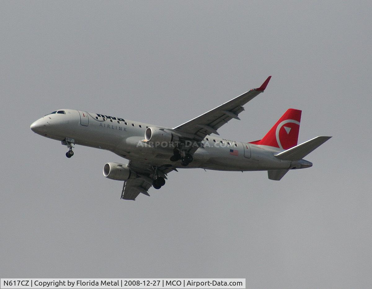 N617CZ, 2008 Embraer 175LR (ERJ-170-200LR) C/N 17000210, Compass EMB-175