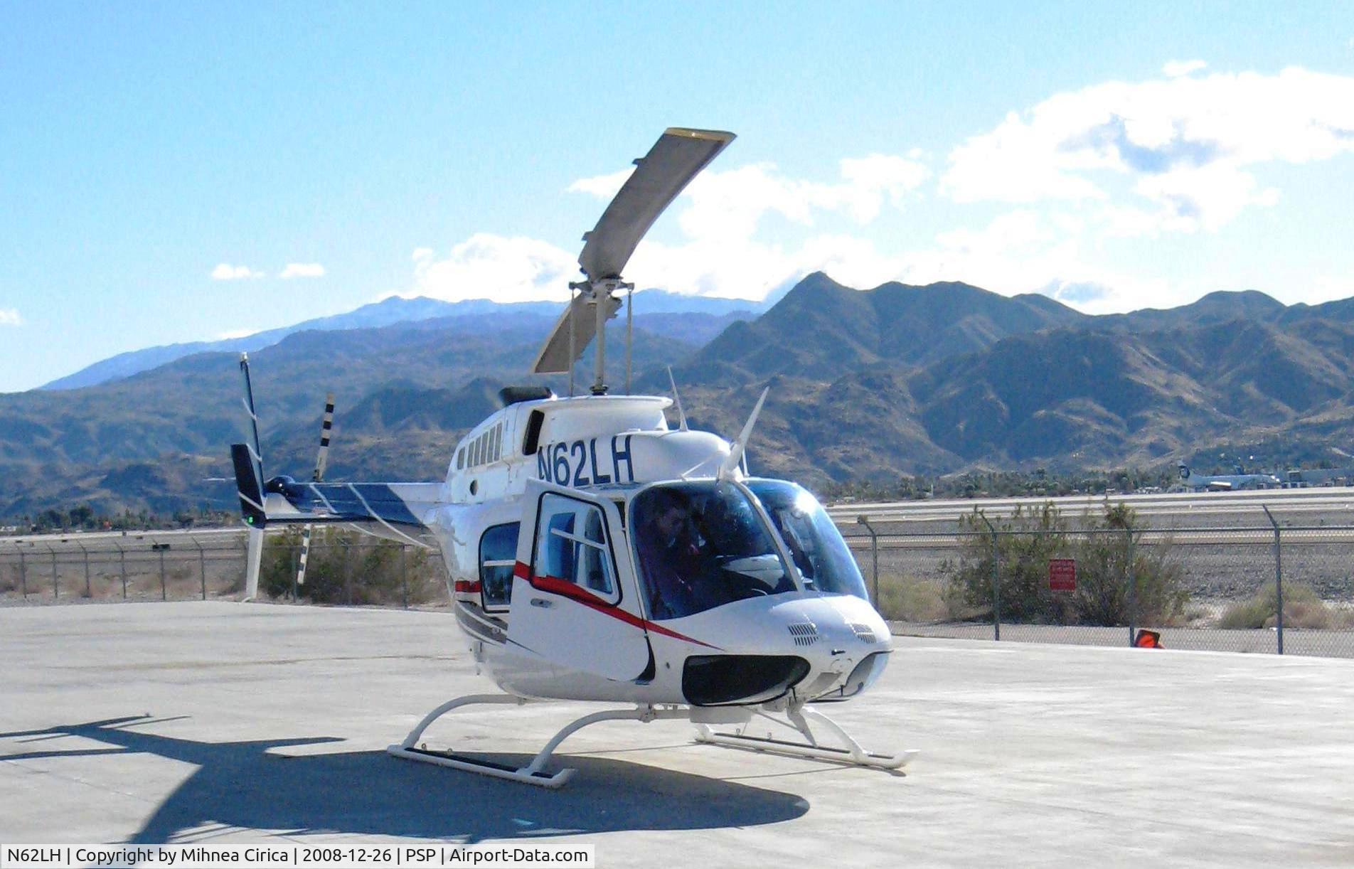 N62LH, 1980 Bell 206L-1 LongRanger II C/N 45587, Outside the Palm Springs Air Museum
