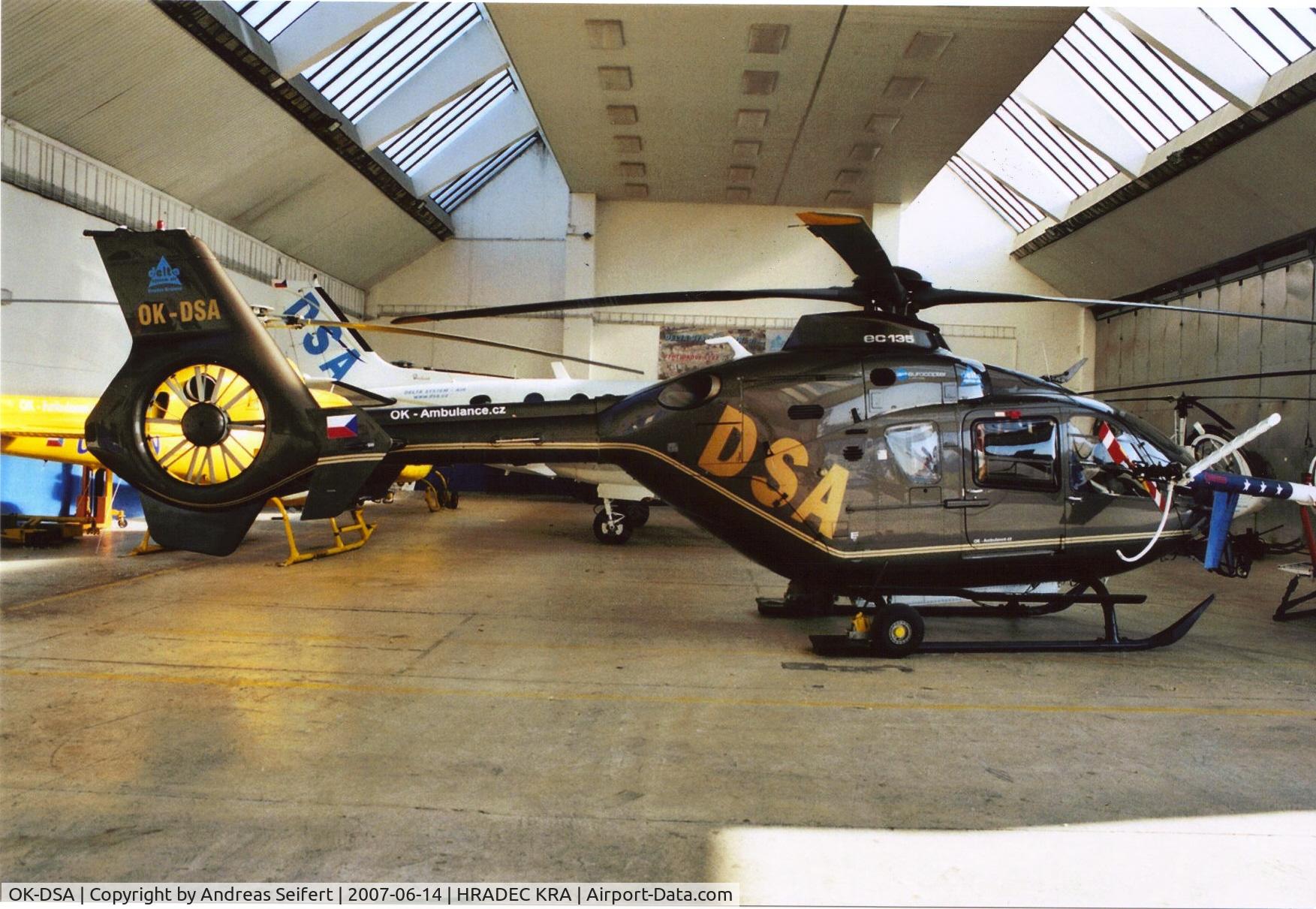 OK-DSA, Eurocopter EC-135T-1 C/N 0083, Airport Hradec Kralove 2007