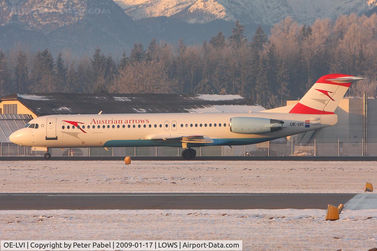 OE-LVI, 1993 Fokker 100 (F-28-0100) C/N 11468, szg wintercharter