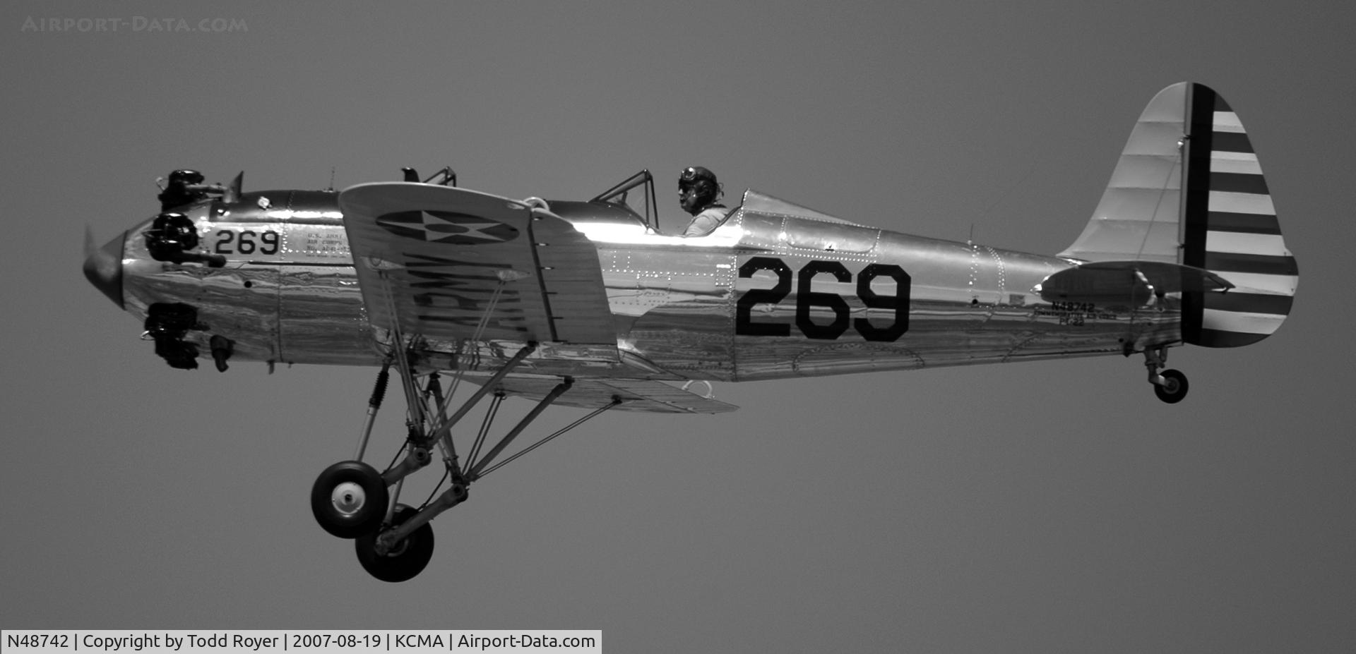 N48742, 1941 Ryan Aeronautical ST3KR C/N 1298, Camarillo airshow 2007