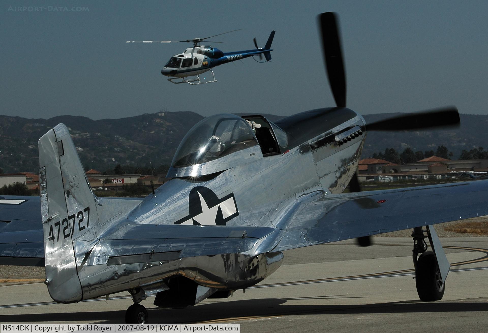 N514DK, 1945 North American P-51D Mustang C/N 45-11558, Camarillo airshow 2007