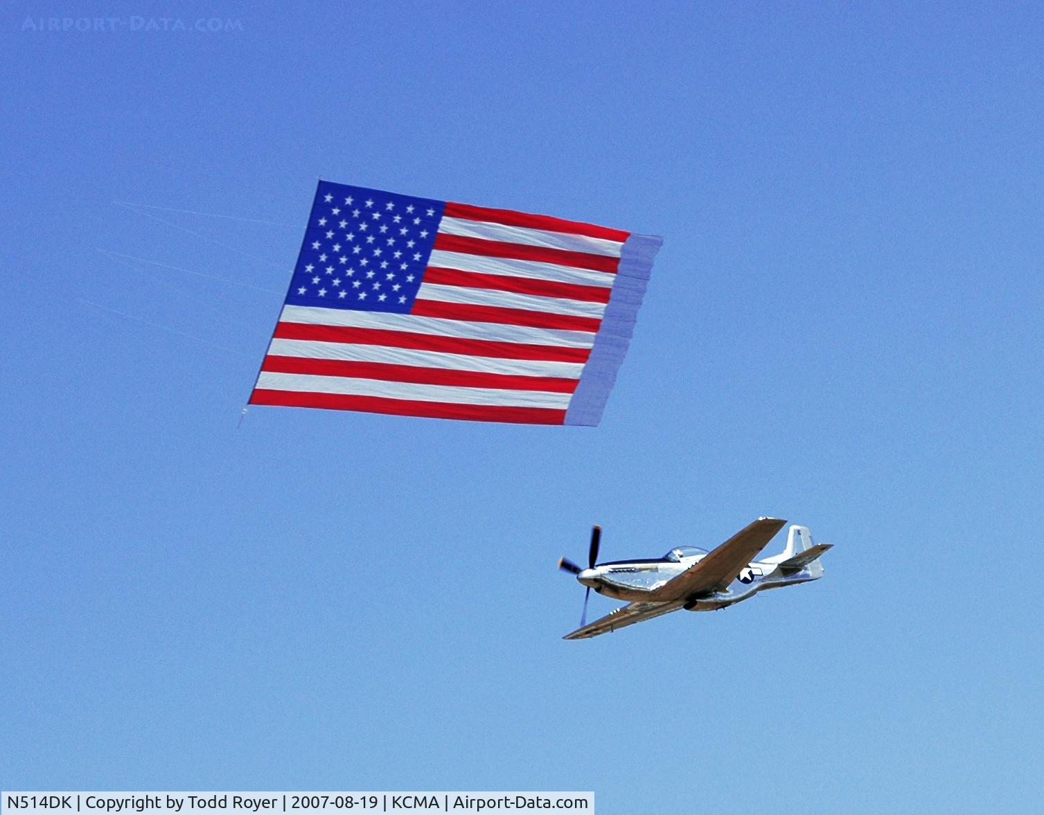 N514DK, 1945 North American P-51D Mustang C/N 45-11558, Camarillo airshow 2007