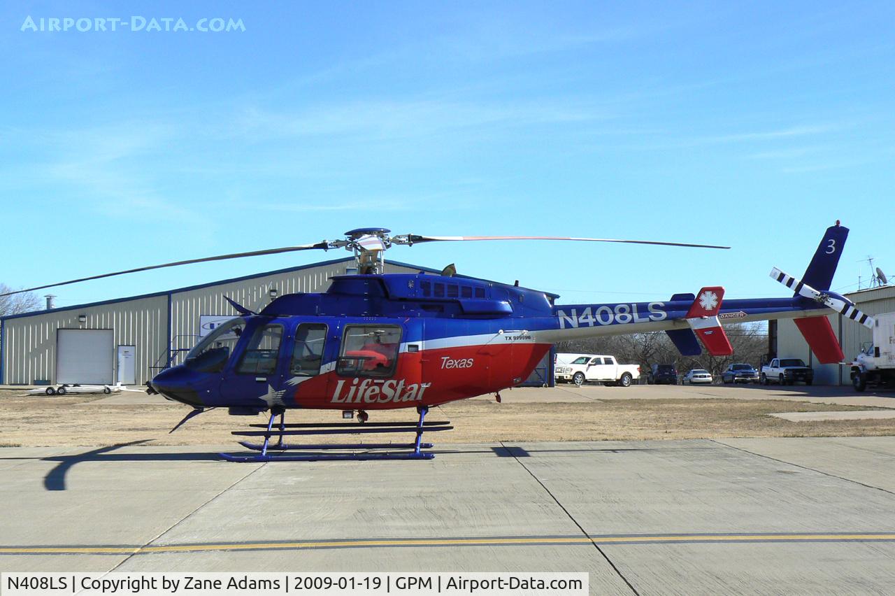 N408LS, 1999 Bell 407 C/N 53328, At Grand Prairie Municipal