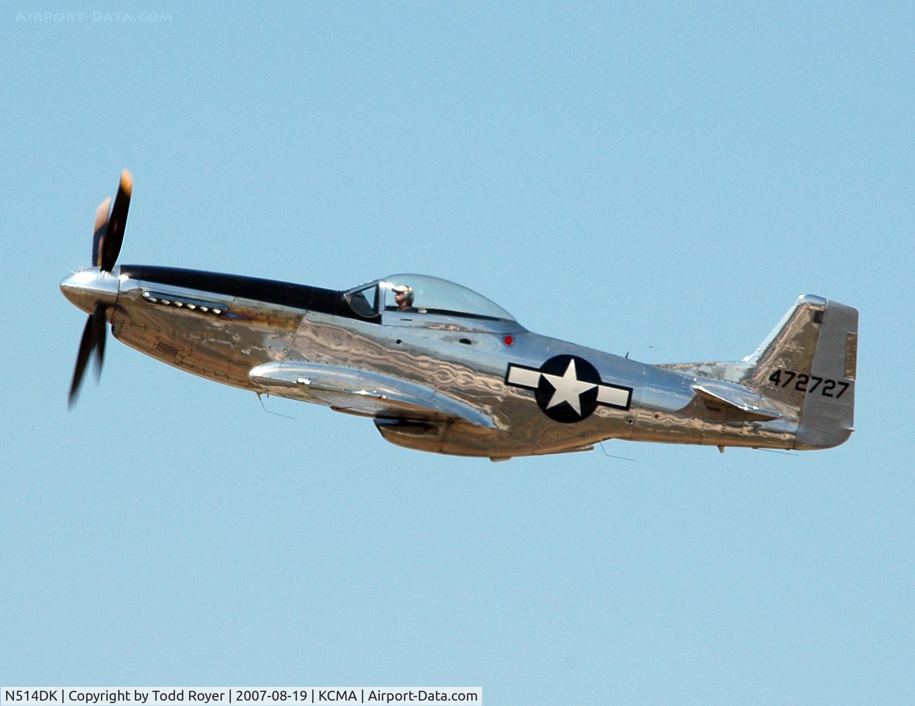 N514DK, 1945 North American P-51D Mustang C/N 45-11558, Camarillo airshow 2007