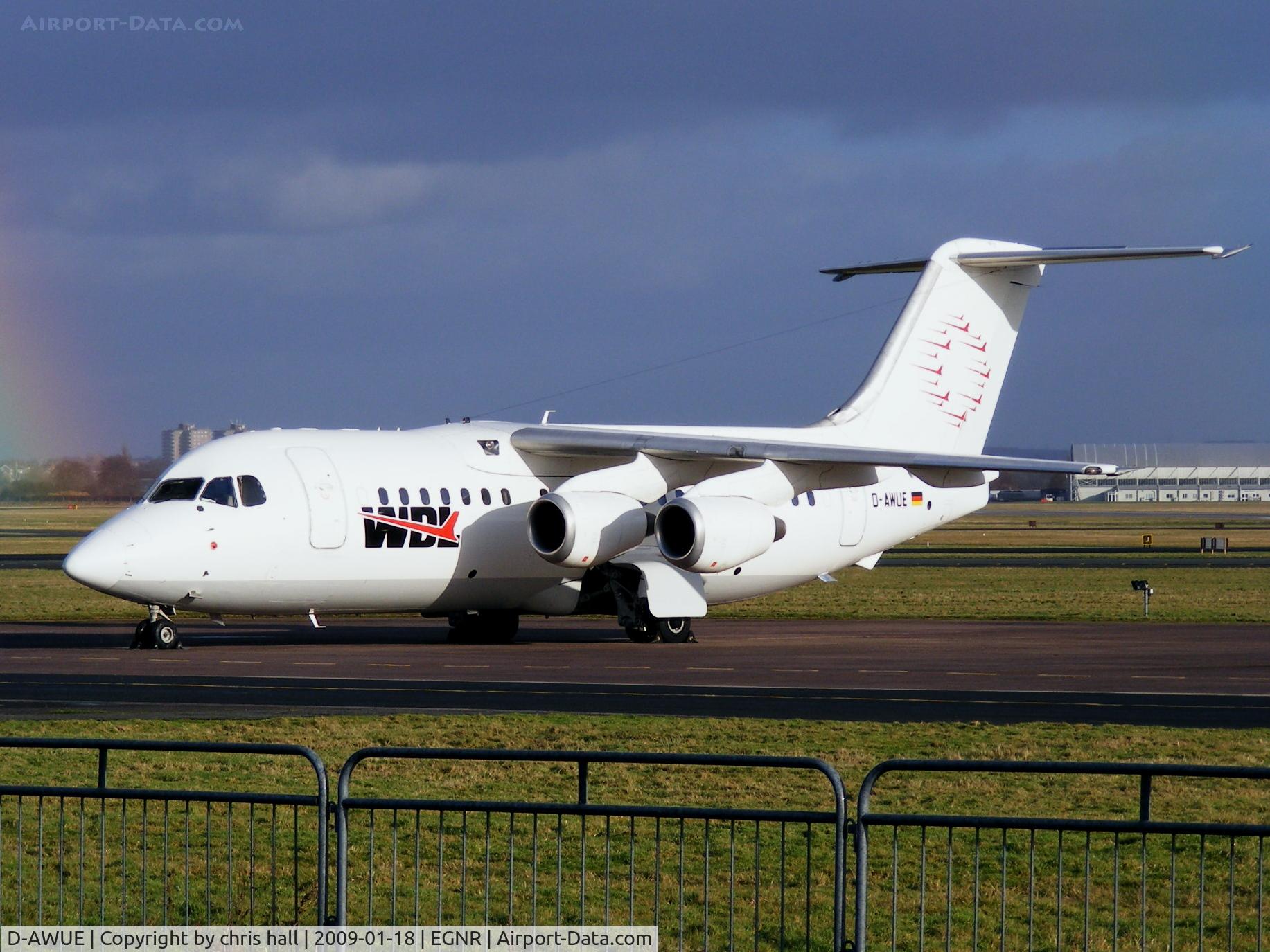 D-AWUE, 1986 British Aerospace BAe.146-200 C/N E2050, WDL Aviation