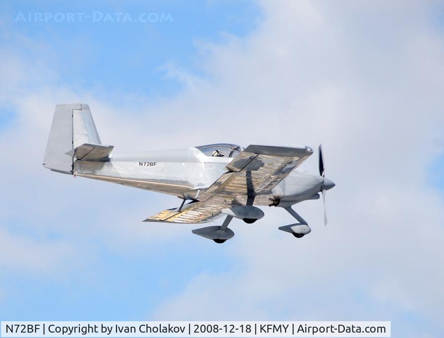 N72BF, 2008 Vans RV-7A C/N 72211, New registration