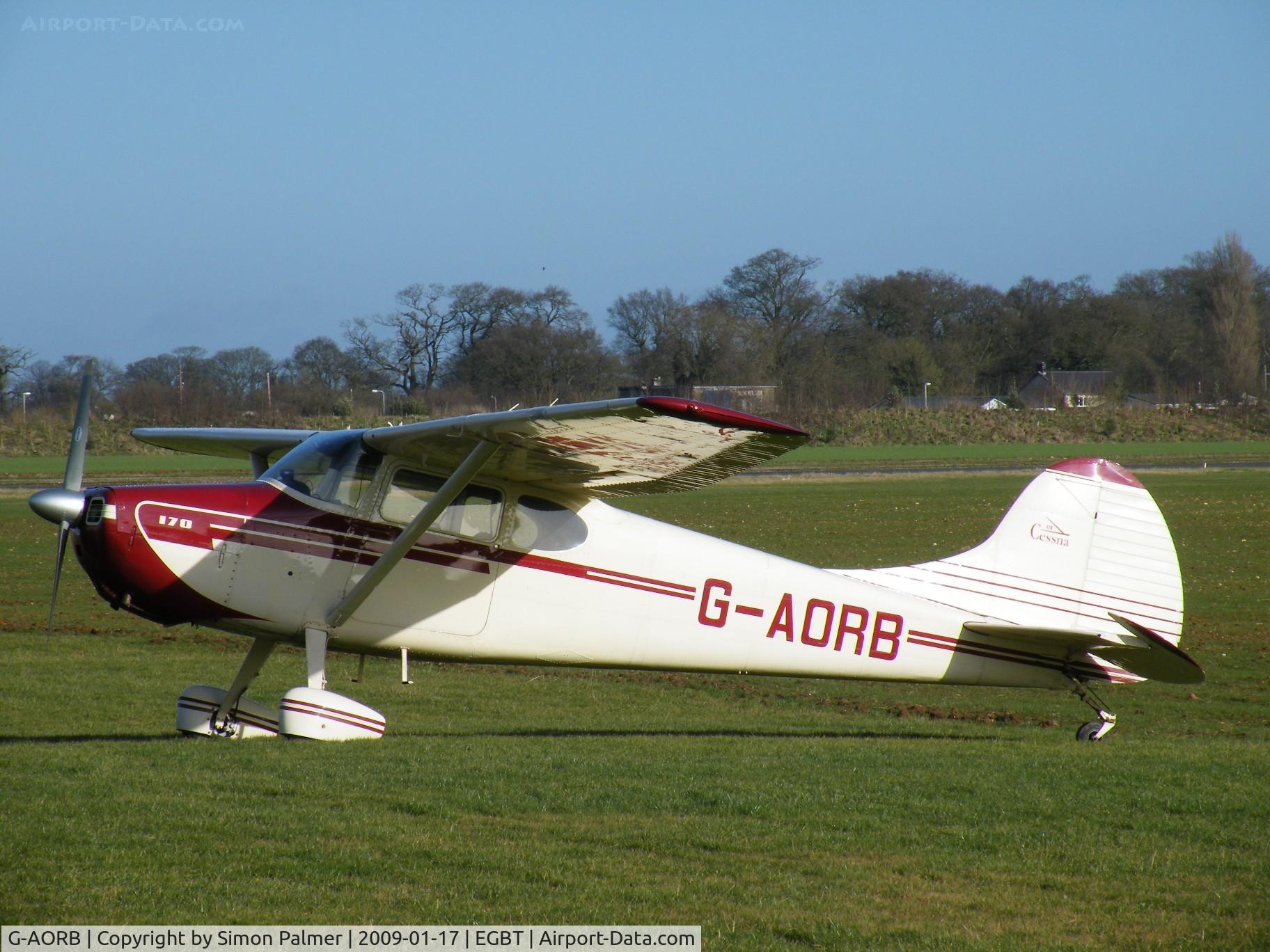 G-AORB, 1952 Cessna 170B C/N 20767, Cessan 170B visiting Turweston for the fly-in