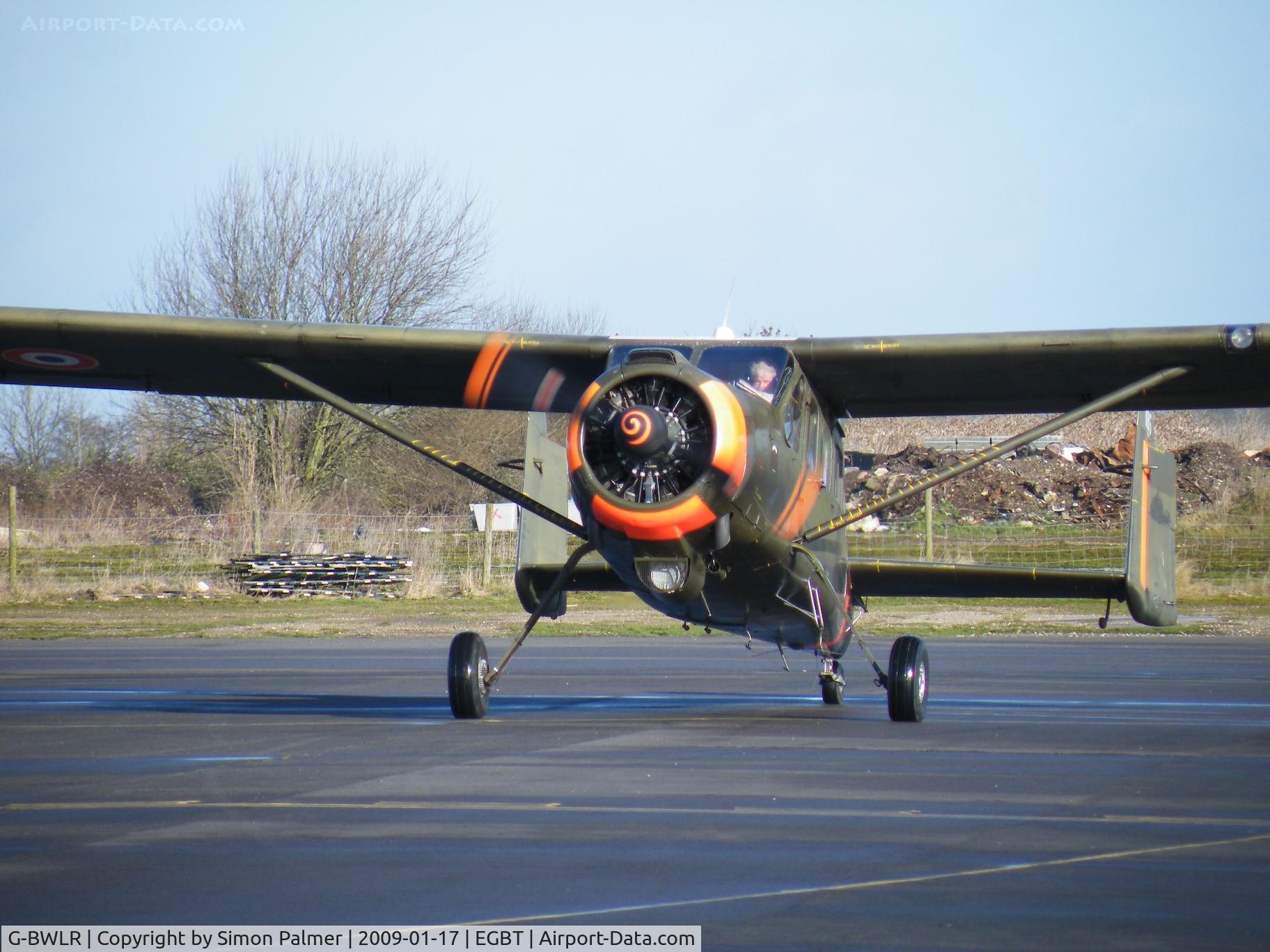 G-BWLR, 1959 Max Holste MH-1521C-1 Broussard C/N 185, Broussard arriving at Turweston