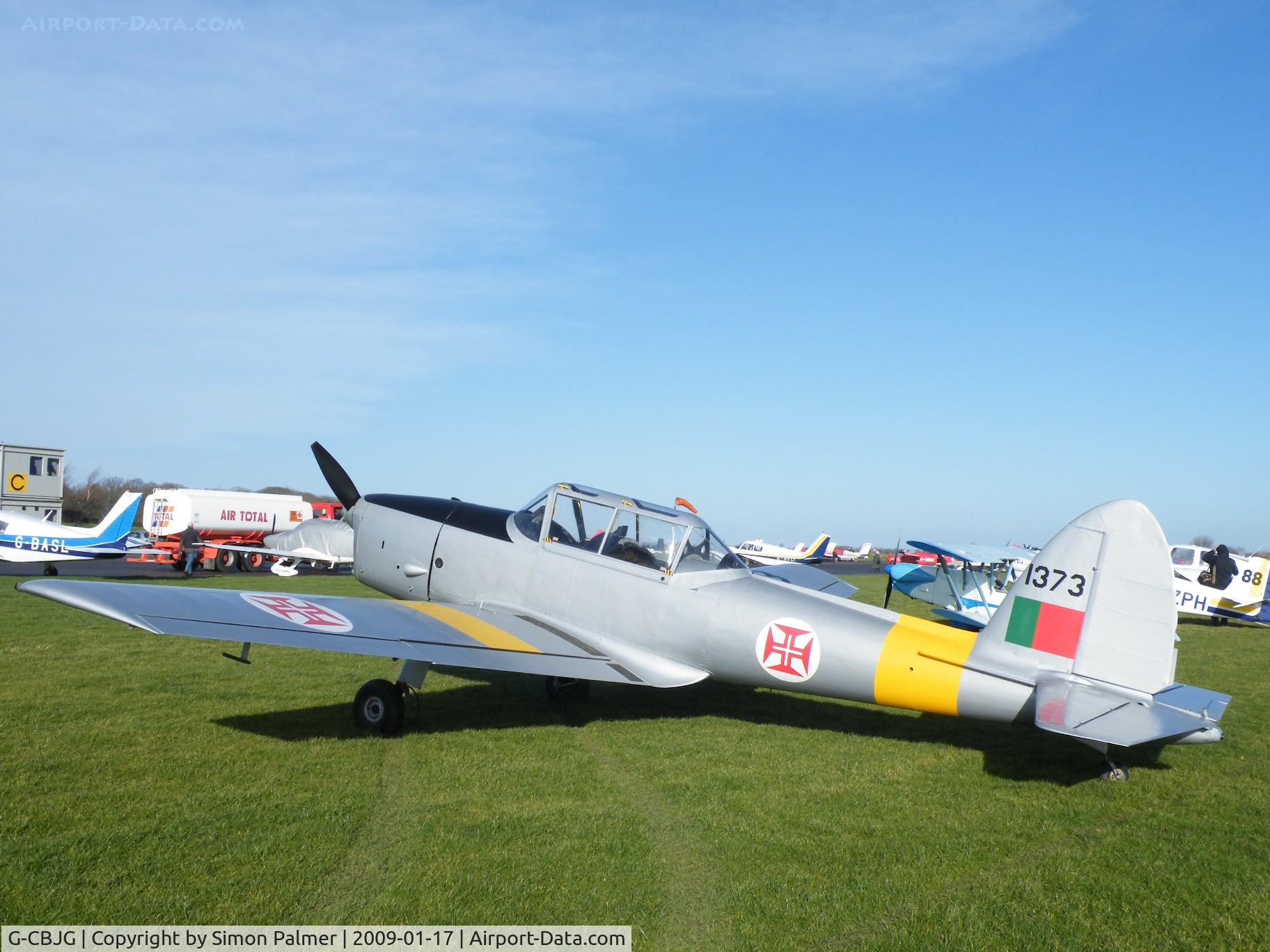 G-CBJG, 1961 OGMA DHC-1 Chipmunk T.20 C/N OGMA-63, Potuguese-built Chipmunk at Turweston