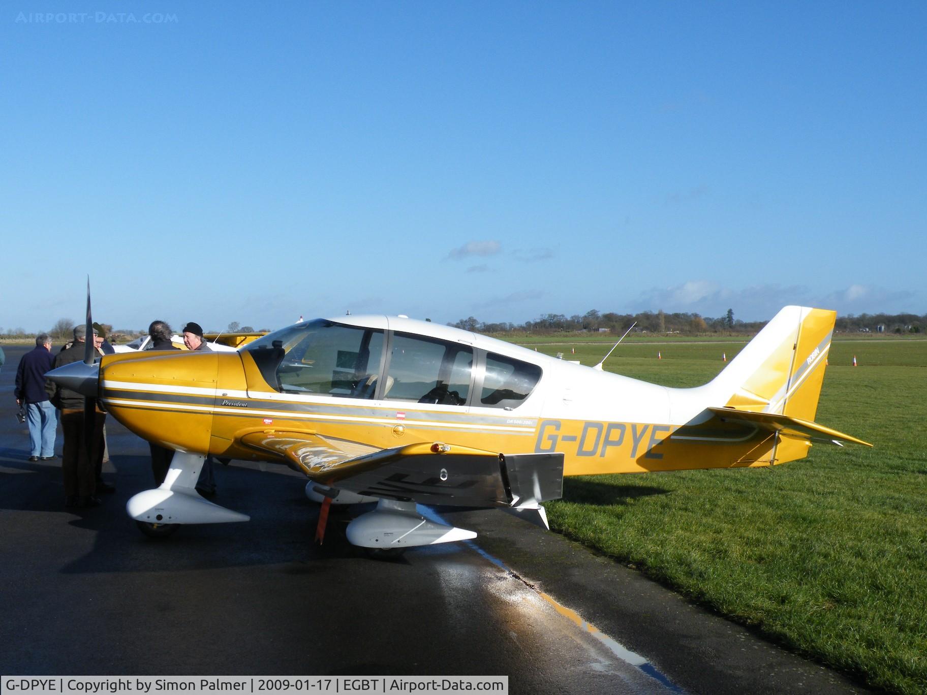 G-DPYE, 1999 Robin DR-400-500 President C/N 14, Robin DR400 President at Turweston