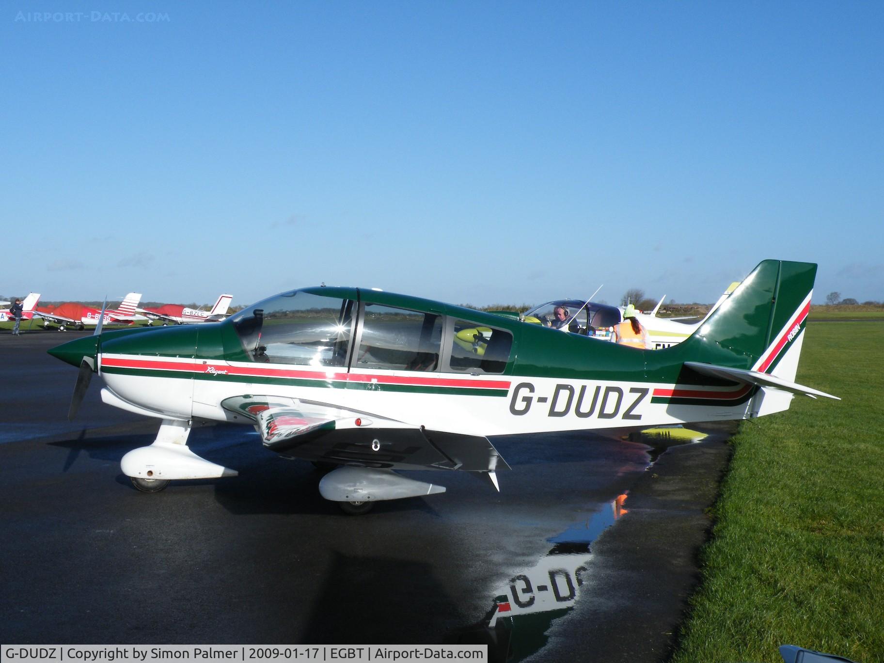 G-DUDZ, 1997 Robin DR-400-180 Regent Regent C/N 2367, Robin DR400 at Turweston after the rain